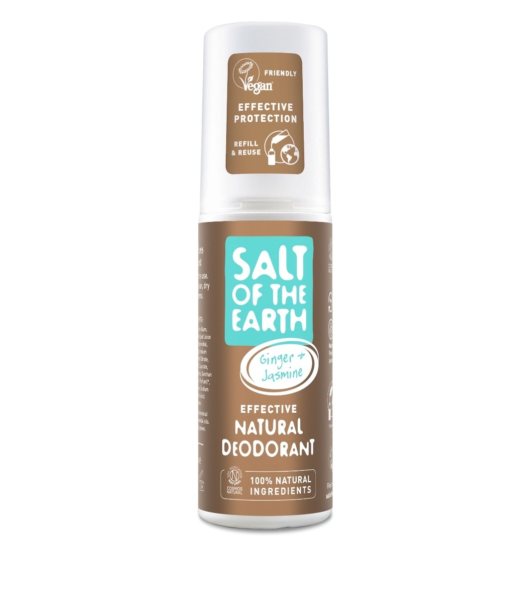 Salt of the Earth - Inkivääri-jasmiini spray deodorantti 100 ml 1 Salt of the Earth inkivääri-jasmiini spray deodorantti